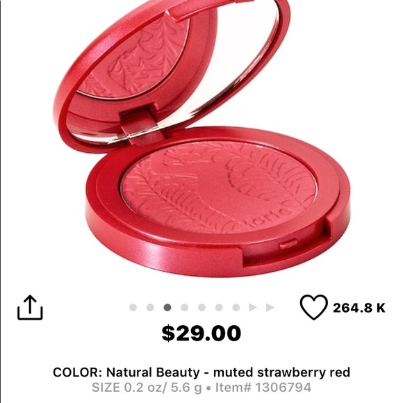 BNWB, Tarte, Amazonian Clay 12 Hour Blush - Picture 3 of 7